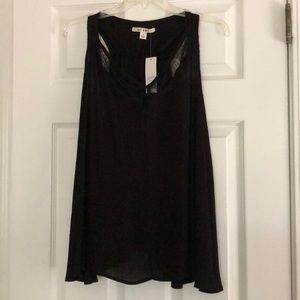 Francesca’s black flowy top